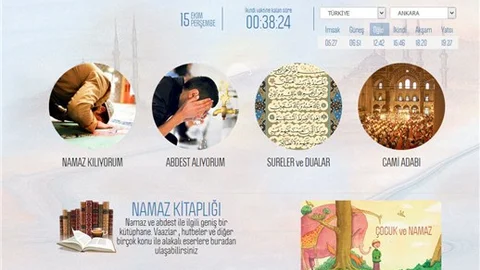 Diyanet namaza özel internet sitesi kurdu