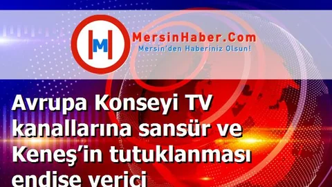 Avrupa Konseyi TV kanallarına sansür ve Keneş’in tutuklanması endişe verici