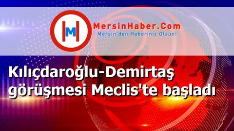 Kılıçdaroğlu-Demirtaş görüşmesi Meclis'te başladı