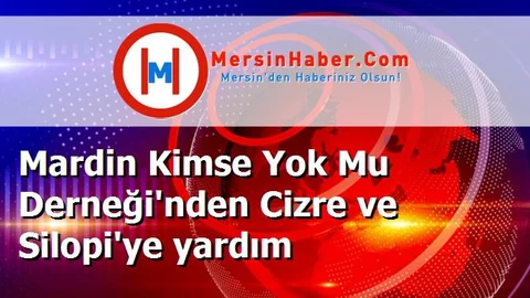 Mardin Kimse Yok Mu Derneği'nden Cizre ve Silopi'ye yardım
