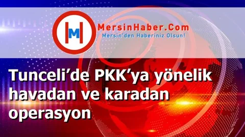 Tunceli’de PKK’ya yönelik havadan ve karadan operasyon