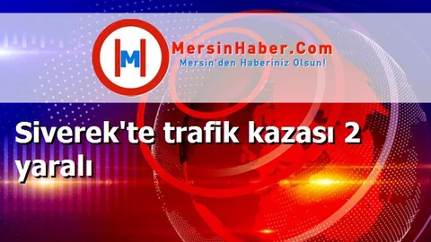 Siverek'te trafik kazası 2 yaralı