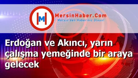 Erdoğan ve Akıncı, yarın çalışma yemeğinde bir araya gelecek