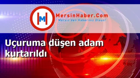 Uçuruma düşen adam kurtarıldı