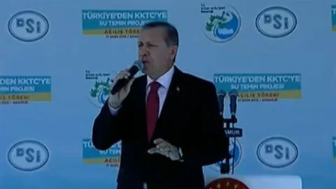 KKTC Su Temin Projesi'nin açılışı gerçekleştiriliyor