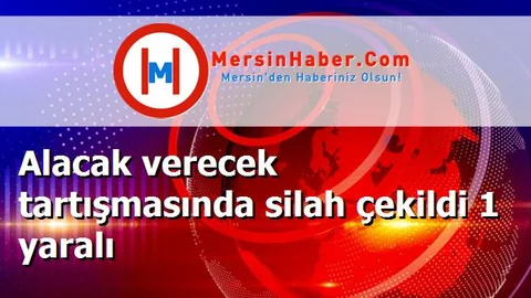 Alacak verecek tartışmasında silah çekildi 1 yaralı