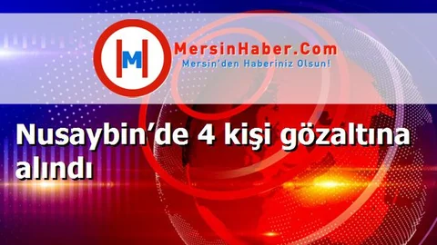Nusaybin’de 4 kişi gözaltına alındı