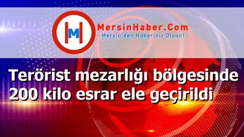 Terörist mezarlığı bölgesinde 200 kilo esrar ele geçirildi