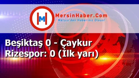 Beşiktaş 0 - Çaykur Rizespor: 0 (İlk yarı)