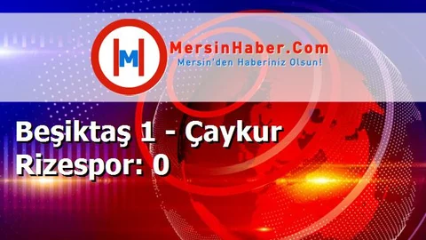 Beşiktaş 1 - Çaykur Rizespor: 0