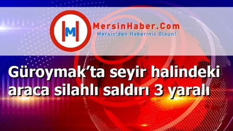 Güroymak’ta seyir halindeki araca silahlı saldırı 3 yaralı