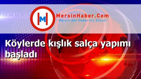 Köylerde kışlık salça yapımı başladı