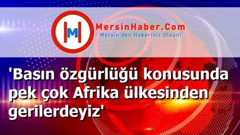 'Basın özgürlüğü konusunda pek çok Afrika ülkesinden gerilerdeyiz'