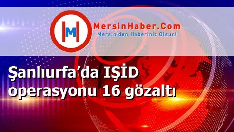 Şanlıurfa’da IŞİD operasyonu 16 gözaltı