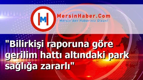"Bilirkişi raporuna göre gerilim hattı altındaki park sağlığa zararlı"