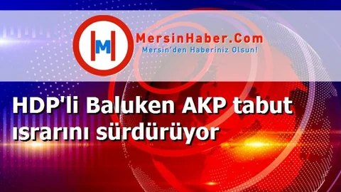 HDP'li Baluken AKP tabut ısrarını sürdürüyor