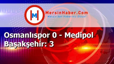 Osmanlıspor 0 - Medipol Başakşehir: 3