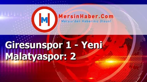 Giresunspor 1 - Yeni Malatyaspor: 2