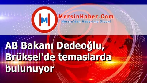 AB Bakanı Dedeoğlu, Brüksel'de temaslarda bulunuyor