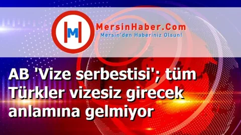AB 'Vize serbestisi'; tüm Türkler vizesiz girecek anlamına gelmiyor