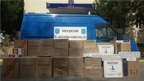 Nevşehir'de 36 bin 546 paket kaçak sigara ele geçirildi