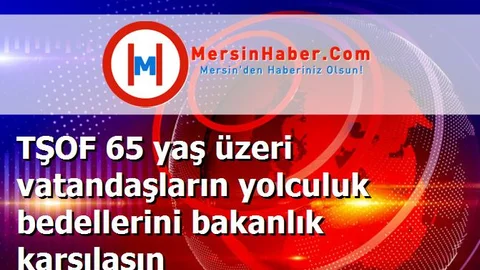 TŞOF 65 yaş üzeri vatandaşların yolculuk bedellerini bakanlık karşılasın