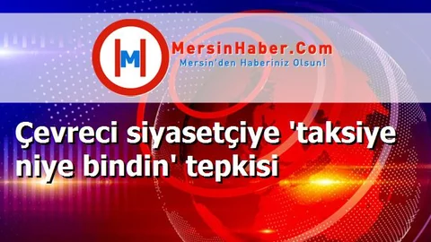 Çevreci siyasetçiye 'taksiye niye bindin' tepkisi