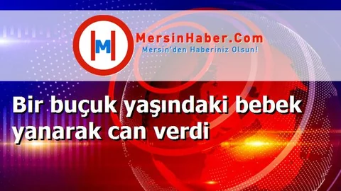 Bir buçuk yaşındaki bebek yanarak can verdi