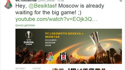 Lokomotiv'den Beşiktaş'a Moskova büyük maç için beklemede!
