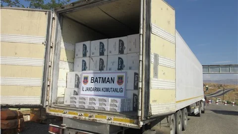 Batman’da 262 bin 970 paket kaçak sigara ele geçirildi