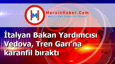 İtalyan Bakan Yardımcısı Vedova, Tren Garı'na karanfil bıraktı