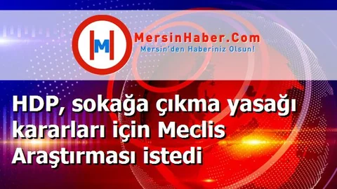HDP, sokağa çıkma yasağı kararları için Meclis Araştırması istedi