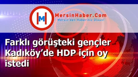 Farklı görüşteki gençler Kadıköy’de HDP için oy istedi