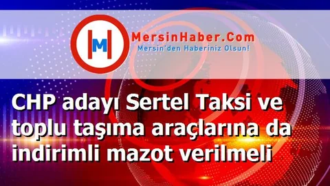 CHP adayı Sertel Taksi ve toplu taşıma araçlarına da indirimli mazot verilmeli