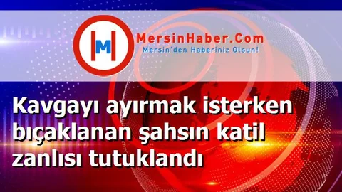 Kavgayı ayırmak isterken bıçaklanan şahsın katil zanlısı tutuklandı