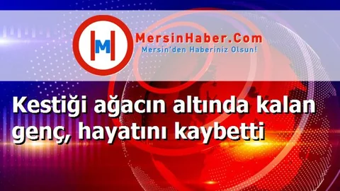 Kestiği ağacın altında kalan genç, hayatını kaybetti