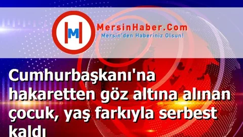 Cumhurbaşkanı'na hakaretten göz altına alınan çocuk, yaş farkıyla serbest kaldı