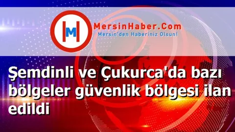 Şemdinli ve Çukurca'da bazı bölgeler güvenlik bölgesi ilan edildi
