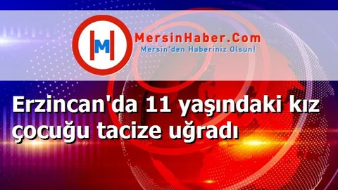 Erzincan'da 11 yaşındaki kız çocuğu tacize uğradı