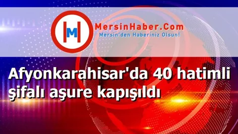 Afyonkarahisar'da 40 hatimli şifalı aşure kapışıldı