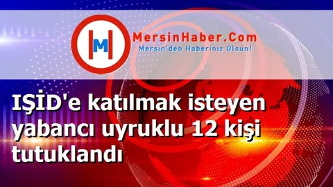 IŞİD'e katılmak isteyen yabancı uyruklu 12 kişi tutuklandı