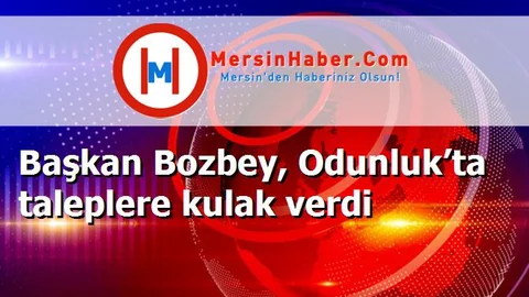 Başkan Bozbey, Odunluk’ta taleplere kulak verdi