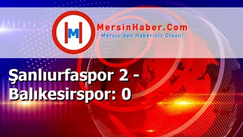 Şanlıurfaspor 2 - Balıkesirspor: 0