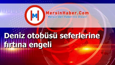 Deniz otobüsü seferlerine fırtına engeli