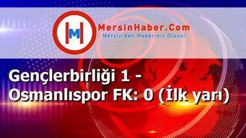 Gençlerbirliği 1 - Osmanlıspor FK: 0 (İlk yarı)