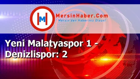 Yeni Malatyaspor 1 - Denizlispor: 2
