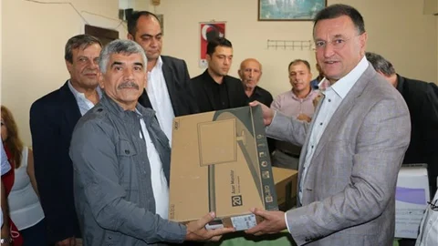 Dörtyol ve Payaslı muhtarları, bilgisayarlarına kavuştu