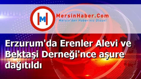 Erzurum'da Erenler Alevi ve Bektaşi Derneği'nce aşure dağıtıldı