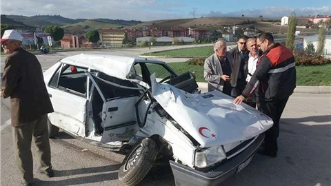Havza’da kaza 1'i ağır, 2 yaralı