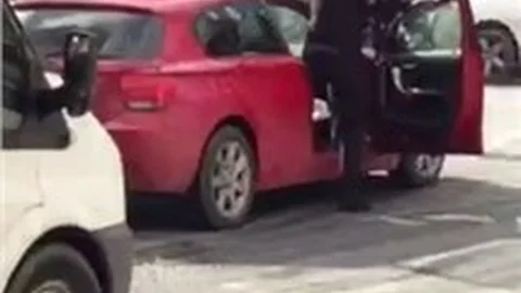 Soygun sonrası çatışma kamerada